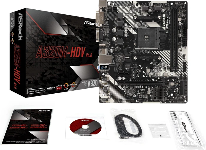 ASRock A320M-HDV R4.0 (AMD AM4)