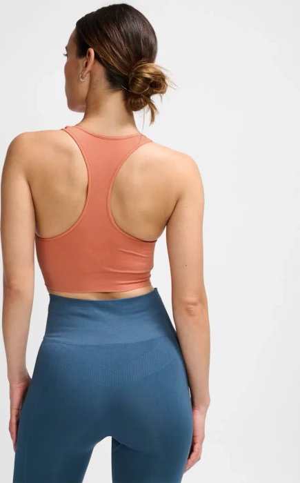 hummel Seamless Sports Top Funktionsshirt ärmellos apricot brandy (Damen)