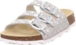 Superfit Fussbettpantoffel Sandale silber/weiß (Junior)