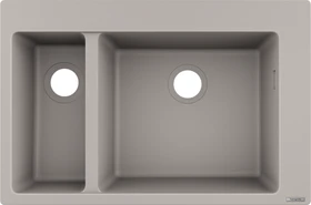 Hansgrohe S51 S510-F635 180/450 Einbau Becken rechts betongrau