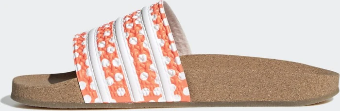 adidas Adilette beam orange/cloud white/gum (Damen)