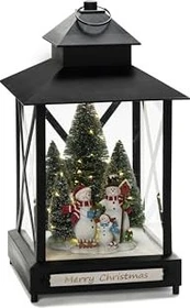 Konstsmide Motiv Laterne Schneemänner 42cm LED 46x warmweiß