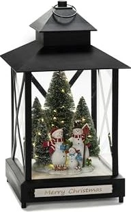 Konstsmide Motiv Laterne Schneemänner 42cm LED 46x warmweiß