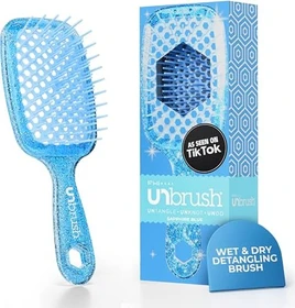 UNbrush Detangling Brush sapphire blue