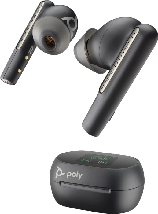 Poly Voyager Free 60+ UC, USB-C, Teams, Carbon Black