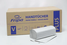 Fripa Plus 25x23cm Papierhandtücher 1-lagig natur, 5000 Stück