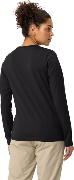Vaude Logo Shirt langarm schwarz (Damen)