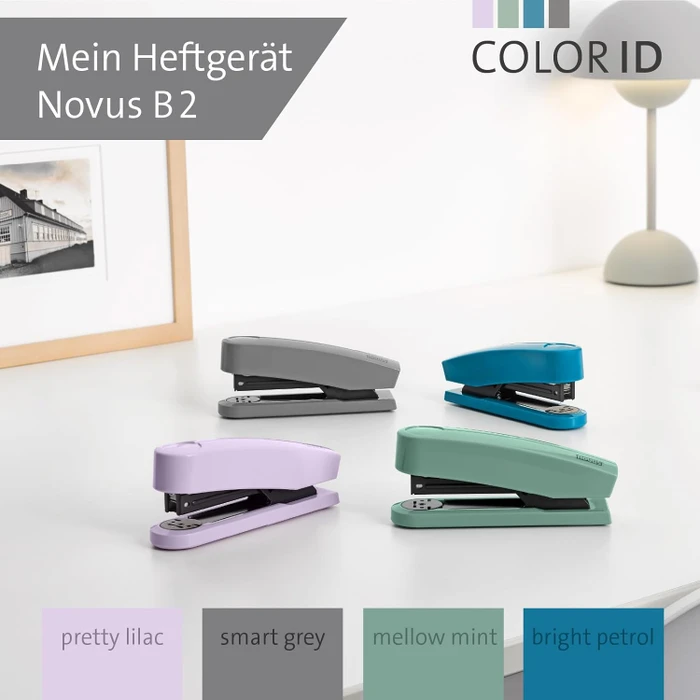 Novus B 2 Color ID 2.0 Hefter, Smart Grey