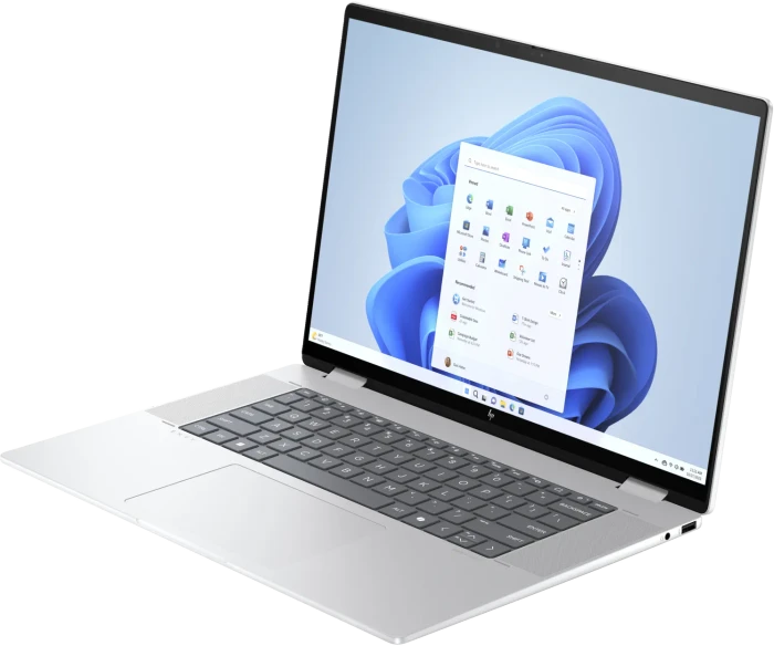HP Envy x360 2-in-1 16-ac0473ng, Glacier Silver, Core Ultra 7 155U, 16GB RAM, 512GB SSD, DE