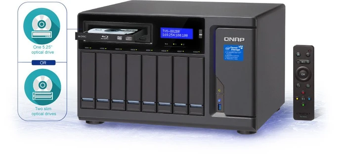 QNAP TVS-882BRT3-i5-16G 30TB, 16GB RAM, 4x RJ-45 1000Base-T, 4x Thunderbolt 3 / USB-C 3.1