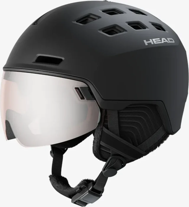 Head Radar Visor Helm schwarz
