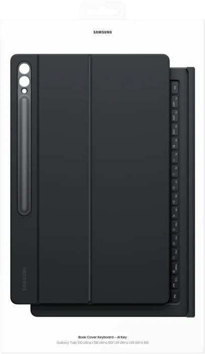Samsung EF-DX925 Book Cover Keyboard mit AI-Taste für Galaxy Tab S9 Ultra / Tab S10 Ultra, schwarz, DE