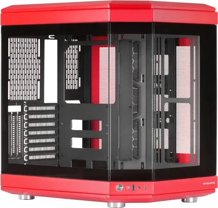 Mars Gaming MC-3TR, rot, Glasfenster