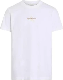 Calvin Klein Monogramm T-Shirt kurzarm bright white (Herren)