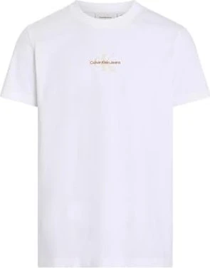Calvin Klein Monogramm T-Shirt kurzarm bright white (Herren)