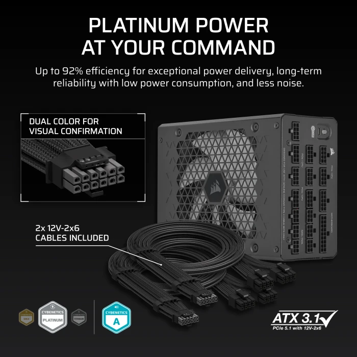 Corsair HXi Series 2025 HX1200i 1200W, ATX 3.1