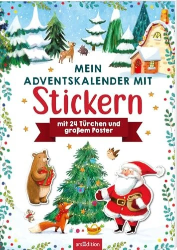 arsEdition Mein Adventskalender mit Stickern