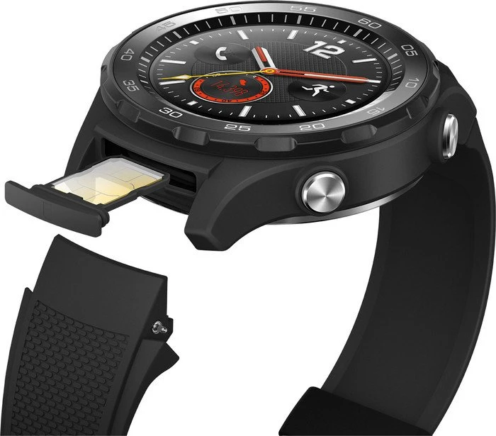 Huawei Watch 2 mit Sportarmband schwarz