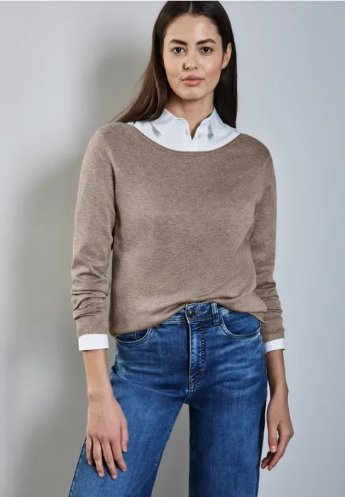 Street One Noreen Strickpullover toffee crunch mel. (Damen)