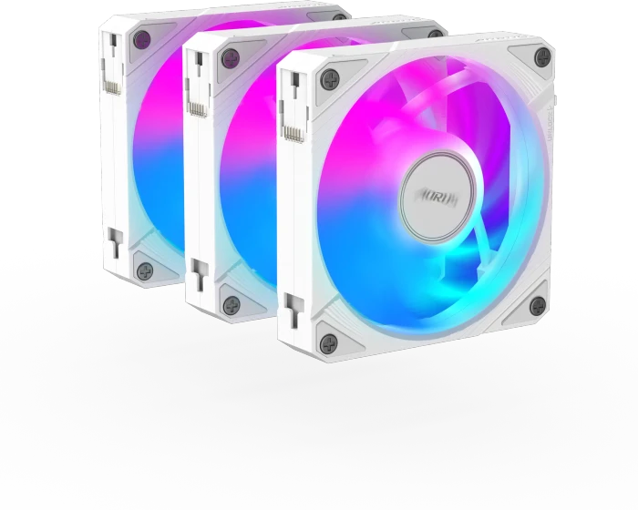 GIGABYTE AORUS EZ Chain Fan 120 Ice, weiß, 120mm, 3er-Pack