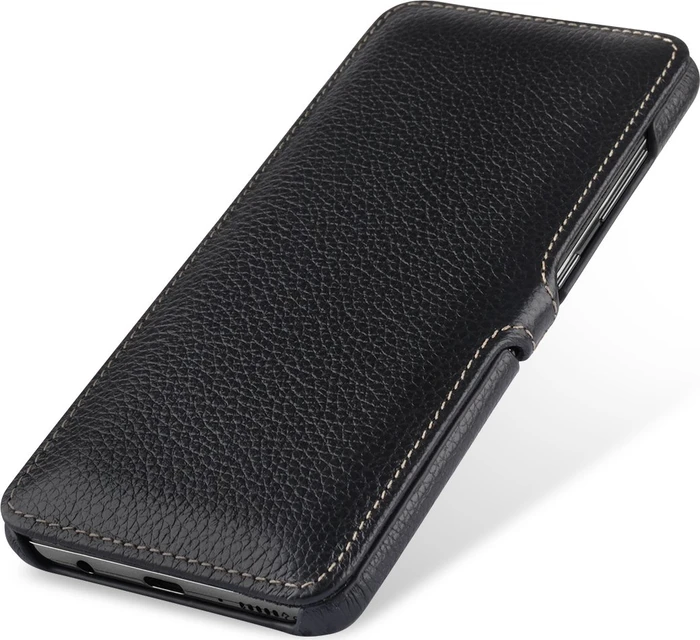 Stilgut Book Type Leather Case Clip für Samsung Galaxy A51 schwarz