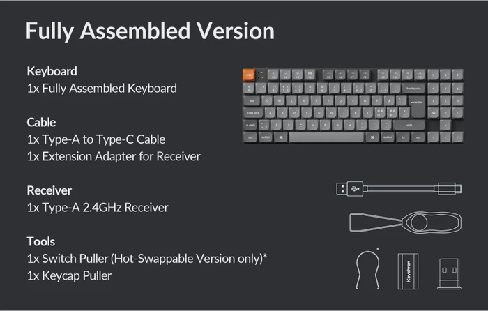 Keychron K13 Max, TKL+NUM, grau/orange, LEDs RGB, hot-swap, Gateron LOW PROFILE 2.0 BROWN, USB/Bluetooth, DE
