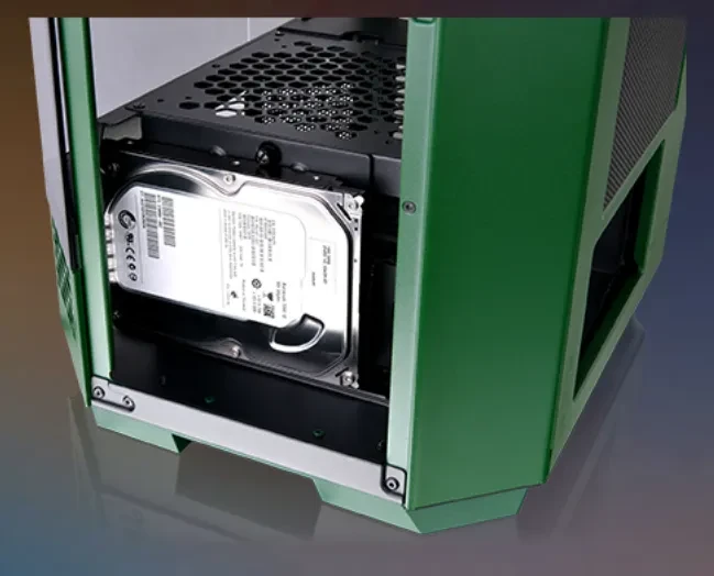 Thermaltake The Tower 300 Racing Green, grün, Glasfenster
