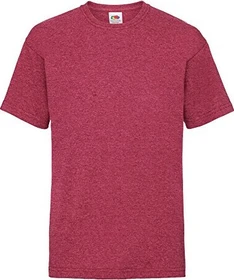 Fruit Of The Loom Valueweight T-Shirt kurzarm heather red (Junior)