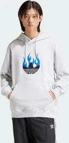 adidas Flames Logo Hoodie light grey heather (Herren)