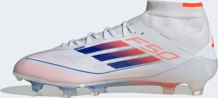 adidas F50 Elite Mid-Cut FG cloud white/lucid blue/solar red (Damen)