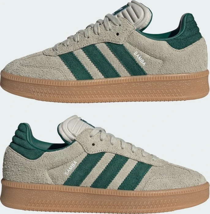 adidas Samba XLG putty grey/collegiate green/gum