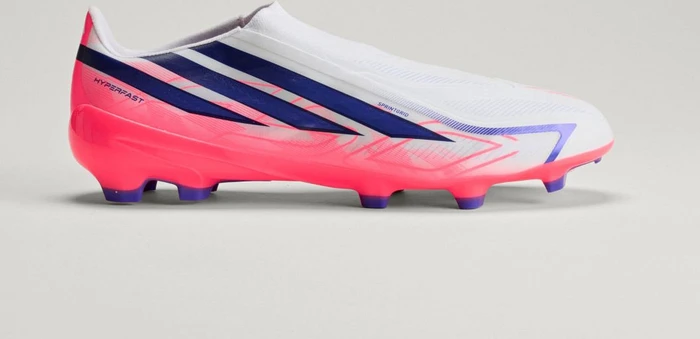 adidas F50 Hyperfast League Laceless FG cloud white/solar purple/solar turbo