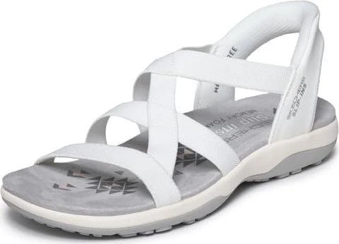 Skechers Slip-Ins: Reggae Slim - Stretch Flex weiß (Damen)