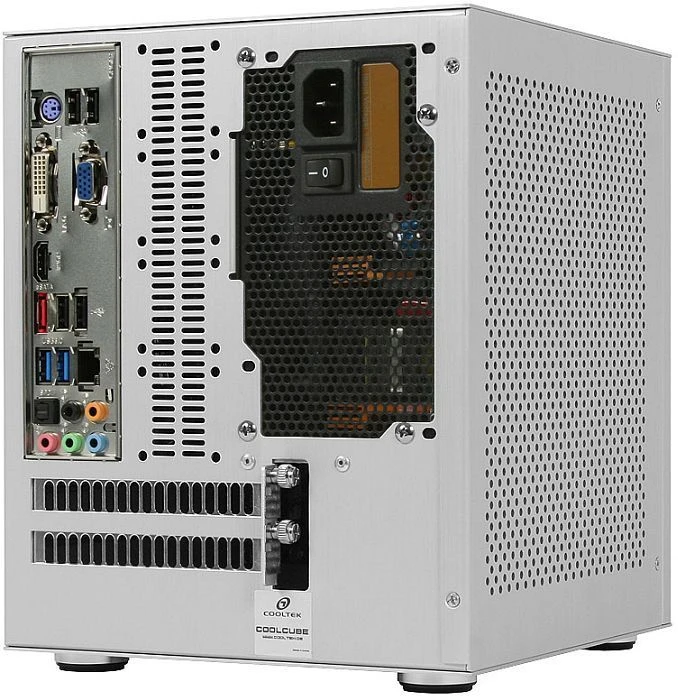 Cooltek Coolcube silber, Mini-ITX