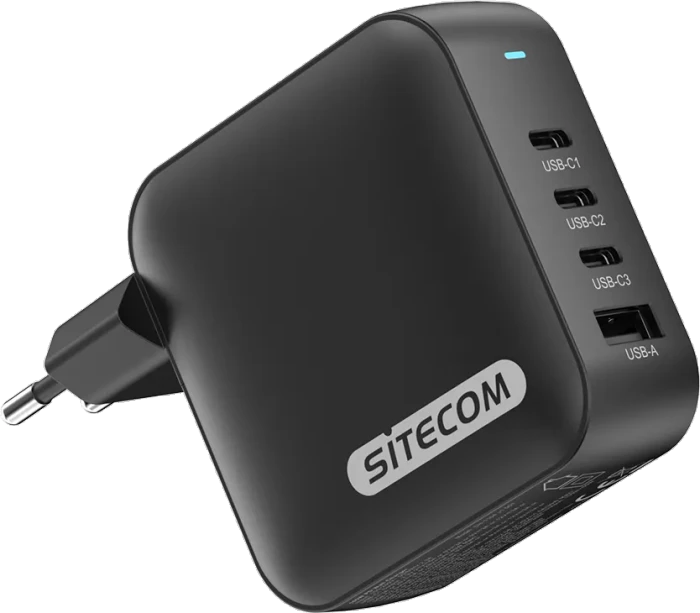 Sitecom 165W GaN Power Delivery Wall Charger schwarz