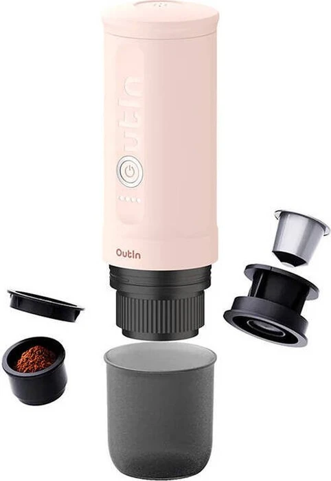 Outin x BCRF Nano Portable Espresso Maschine Kaffeemaschine rose quartz