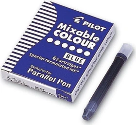 Pilot Patrone Parallel Pen Standard-Tintenpatrone blau, 6er-Pack