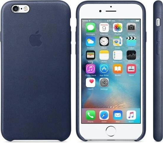 Apple Leder Case für iPhone 6s blau