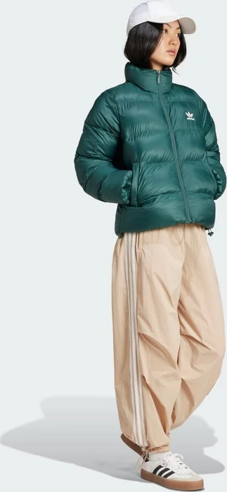 adidas Adicolor Short Puffer Jacke mineral green (Damen)