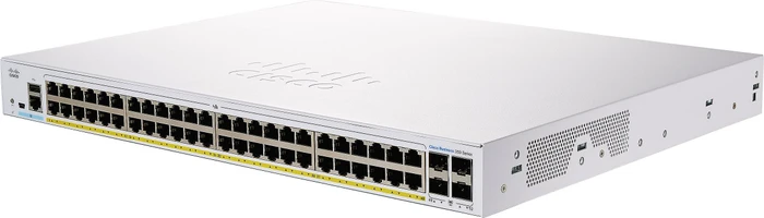Cisco Business 350 Rackmount Gigabit Managed Switch, 48x RJ-45, 4x SFP+, 370W PoE+