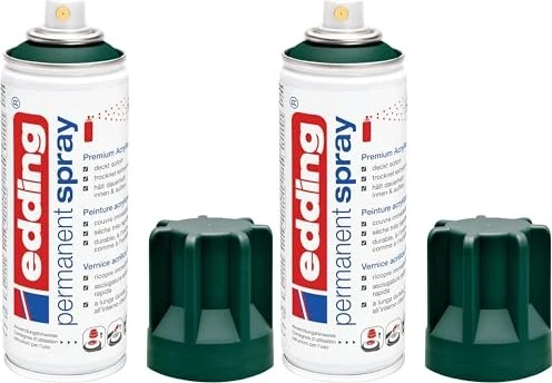 edding 5200 Permanentspray Premium-Acryllack RAL 6005 moosgrün matt, 200ml