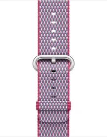 Apple Nylon-Armband kariert für Apple Watch 38mm beerenrot