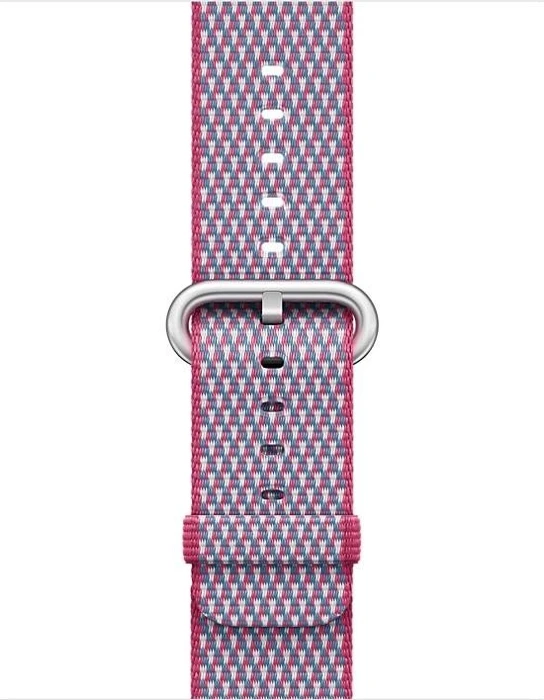 Apple Nylon-Armband kariert für Apple Watch 38mm beerenrot