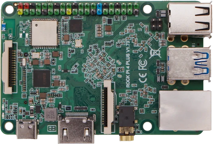 Radxa ROCK 4B+, 4GB RAM, 32GB eMMC