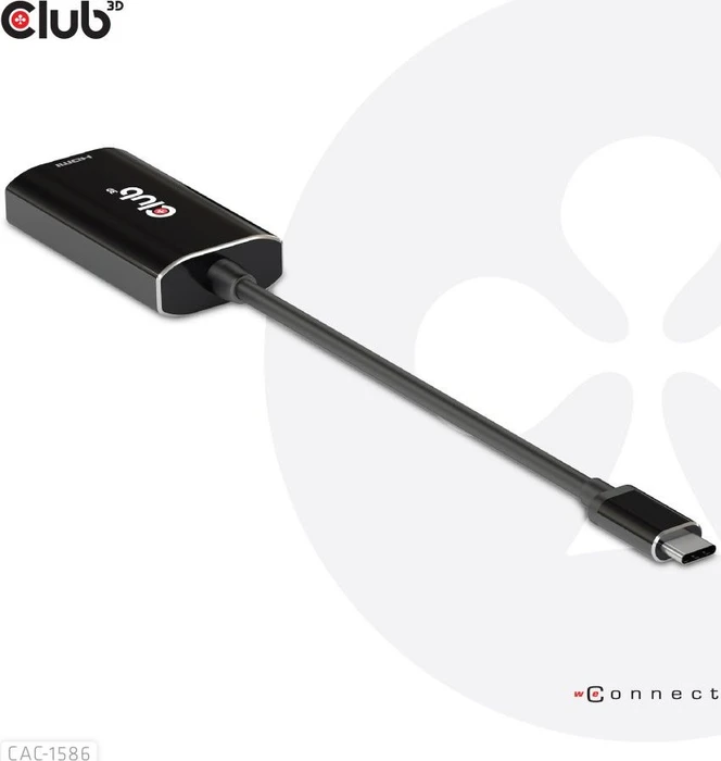 Club 3D USB Gen2 Type C to HDMI 4K120Hz HDR10 with DSC 1.2 Active Adapter M/F