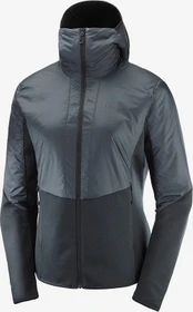 Salomon Outline Warm Hooded Funktionsjacke black/ebony (Damen)
