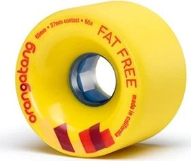 Orangatang Fat Free Longboardrollen 65mm gelb