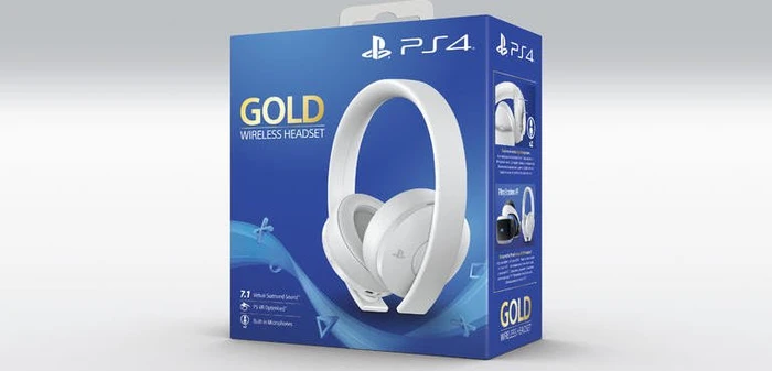 Sony Gold Wireless Headset weiß