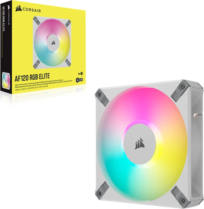 Corsair AF Series iCUE AF120 RGB Elite, weiß, 120mm