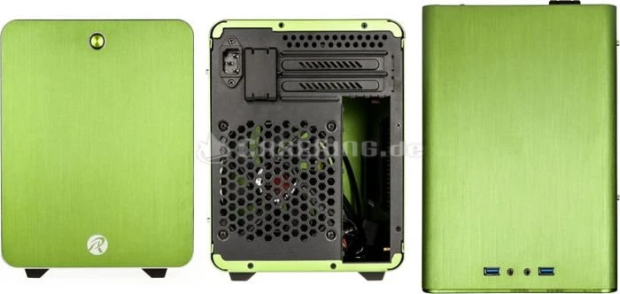 Raijintek Metis grün, Acrylfenster, Mini-ITX
